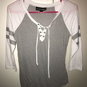 Almost Famous Criss Cross Long Sleeve